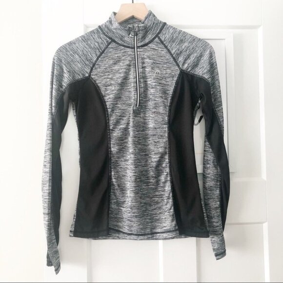 HEAD Half Zip Gray & Black Athletic Pullover - Picture 4 of 10